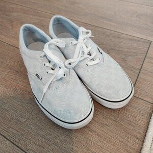 Vans Doheny Light Blue and White Checked Shoe